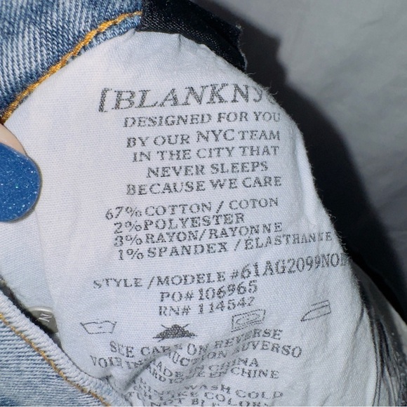 BlankNYC Light Wash DenimThe Great Jones High Rise Skinny Jeans size 27 - Picture 5 of 6